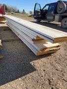 Qty of garage door panels various sizes & lengths (1 stack)