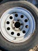 5 trailer tires/rims 14” & 15”