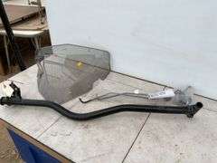 Steering post for a Skidoo XM and windshield for same, ice scratchers for all models