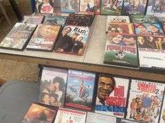 Approximately 50 DVDs