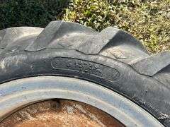 Two 10 - 28 6 Ply Rating Tires w/ Rims off Ford 8N