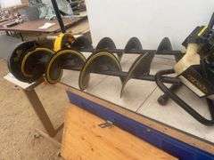 Jiffy 3500 series power ice auger comes with 8"and 10" bits in a custom-made box & extension