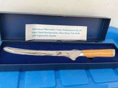 Damascus  filleting  knife 7"