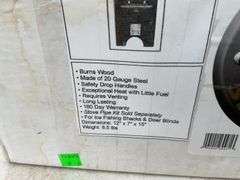 Nu-Way mini woodburning stove for ice shacks. Unused