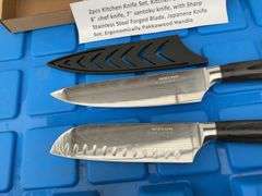 A two piece kitchen knife set, kitchen chef knife set, 8"chef knife, 7" santoku knife