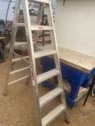 6' sturdy aluminum step ladder