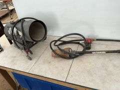 35,000 BTU propane Mr. Heater - condition unknown, tiger torch comes with regulator