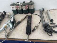 Cable come along, soldering gun, electric stapler, grease gun, propane etc.