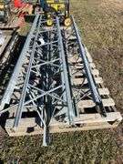 4 section antenna tower - each section 8’ c/w top pole and 3 concrete braces