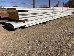 Qty of garage door panels various sizes & lengths (1 stack)