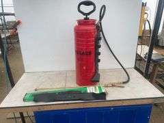 Wallace heavy duty spot yard sprayer, 21 inch MTD mulching mower blade.