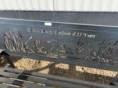 55” Heavy Duty Park bench “Tisdale Ducks Unlimited 25 Years”