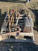 Pallet of yard tools