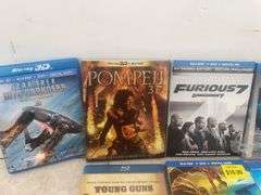 Quantity of Blu-ray DVDs