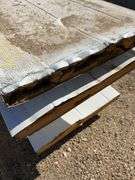 Qty of garage door panels various sizes & lengths (1 stack)