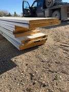 Qty of garage door panels various sizes & lengths (1 stack)