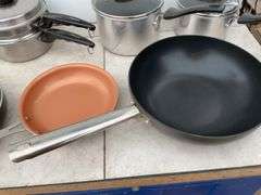 KitchenAid pot, miscellaneous fry pans