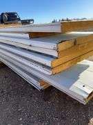Qty of garage door panels various sizes & lengths (1 stack)