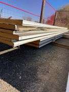 Qty of garage door panels various sizes & lengths (1 stack)