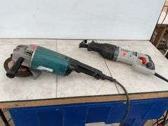 Working 7 1/4" Makita angle grinder, Porter Cable reciprocating saw- working condition