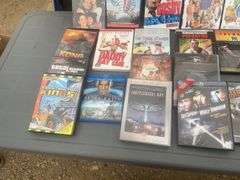 Approximately 50 DVDs