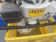 Running Jiffy Model 30 - 8" ice auger comes in shop built box and extension, crate not included