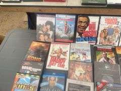 Approximately 50 DVDs