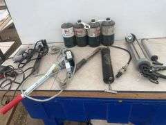 Cable come along, soldering gun, electric stapler, grease gun, propane etc.