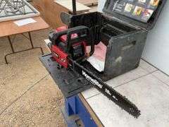 Good running Homelite Timberman 45 cc chainsaw comes with 18" bar and chain, and case,