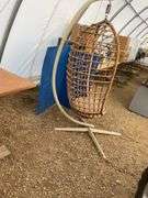 Hanging wicker chair