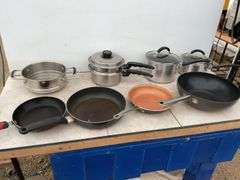 KitchenAid pot, miscellaneous fry pans