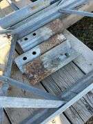 4 section antenna tower - each section 8’ c/w top pole and 3 concrete braces