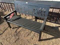 55” Heavy Duty Park bench “Tisdale Ducks Unlimited 25 Years”