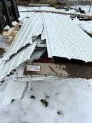 Qty of soffit WHITE - some have been damaged by wind