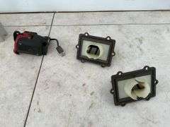 Pair universal bogey wheels, steering riser, reed valves for a Polaris snowmobile