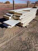 Large Qty of garage door panels various sizes & lengths (2 stacks)