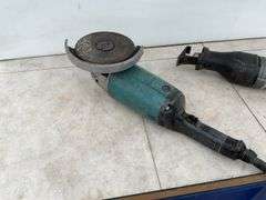 Working 7 1/4" Makita angle grinder, Porter Cable reciprocating saw- working condition