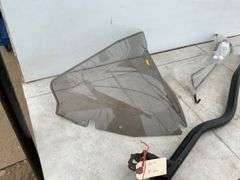 Steering post for a Skidoo XM and windshield for same, ice scratchers for all models