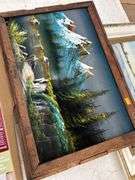 Pictures & 60” x 48” blind