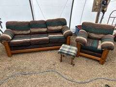 Sofa, chair & footstool