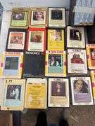 Lrg qty of 8 track stereo tapes including Johnny Cash, Elvis Presley, Willie Nelson etc