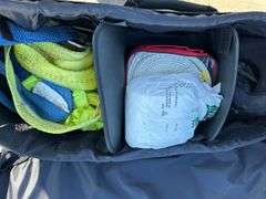 2 ATV covers, ATV bag w/tow ropes