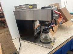 Bunn coffee maker comes with some decaf and regular coffee