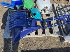 Qty of shovels, cooler, brushes, chemical sprayer etc
