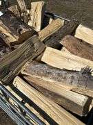 Tote of Spruce firewood split
