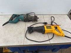 Makita 120V reciprocating saw - missing foot, Dewalt reciprocating saw - works