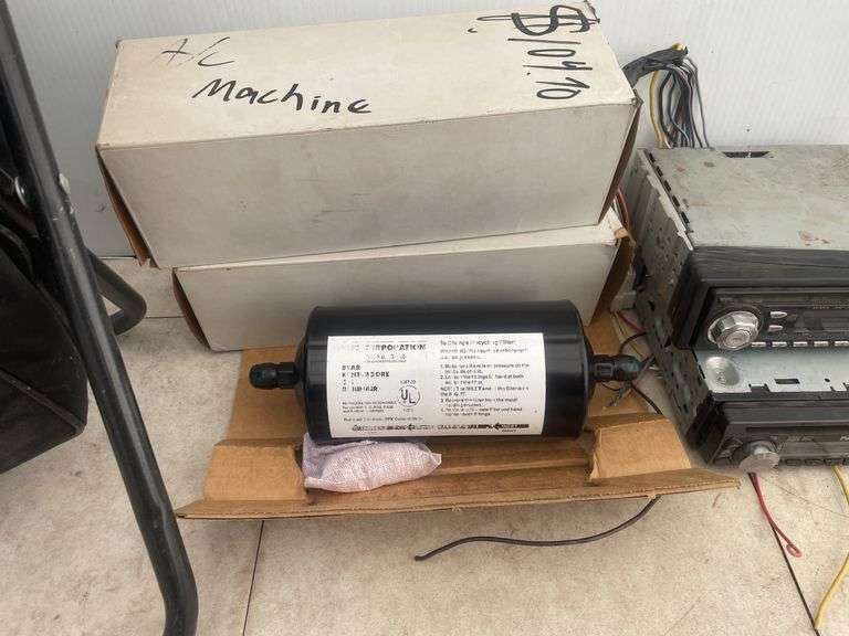 JVC, Kenwood, & Panasonic CD radio players worked when removed, pair of AC filters unused, folding M