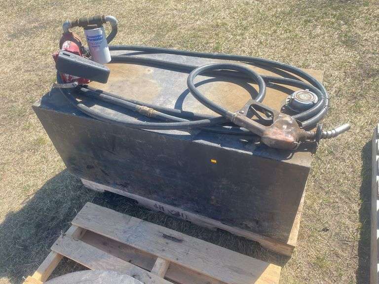 100gal Slip tank c/w Fil-Rite 15gpm pump