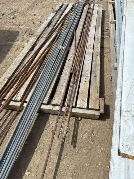 Quantity of 5/8' rebar and quantity of building strapping
