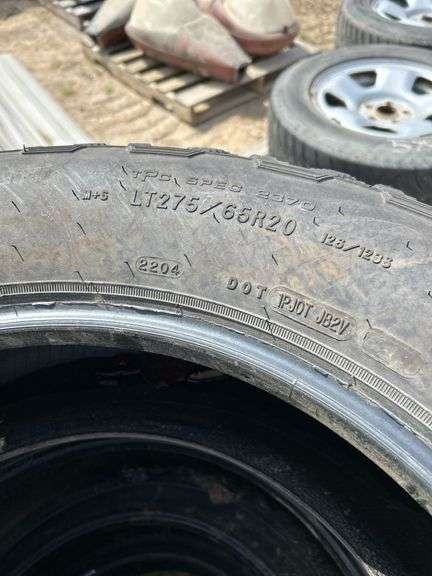 4 Goodyear Wrangles - LT275/65R20